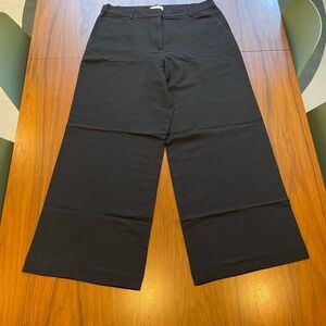 H&M Black Linen Blend Trousers